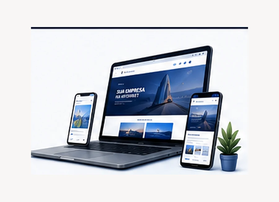 Criação de sites responsivos exibidos em notebook, tablet e smartphone